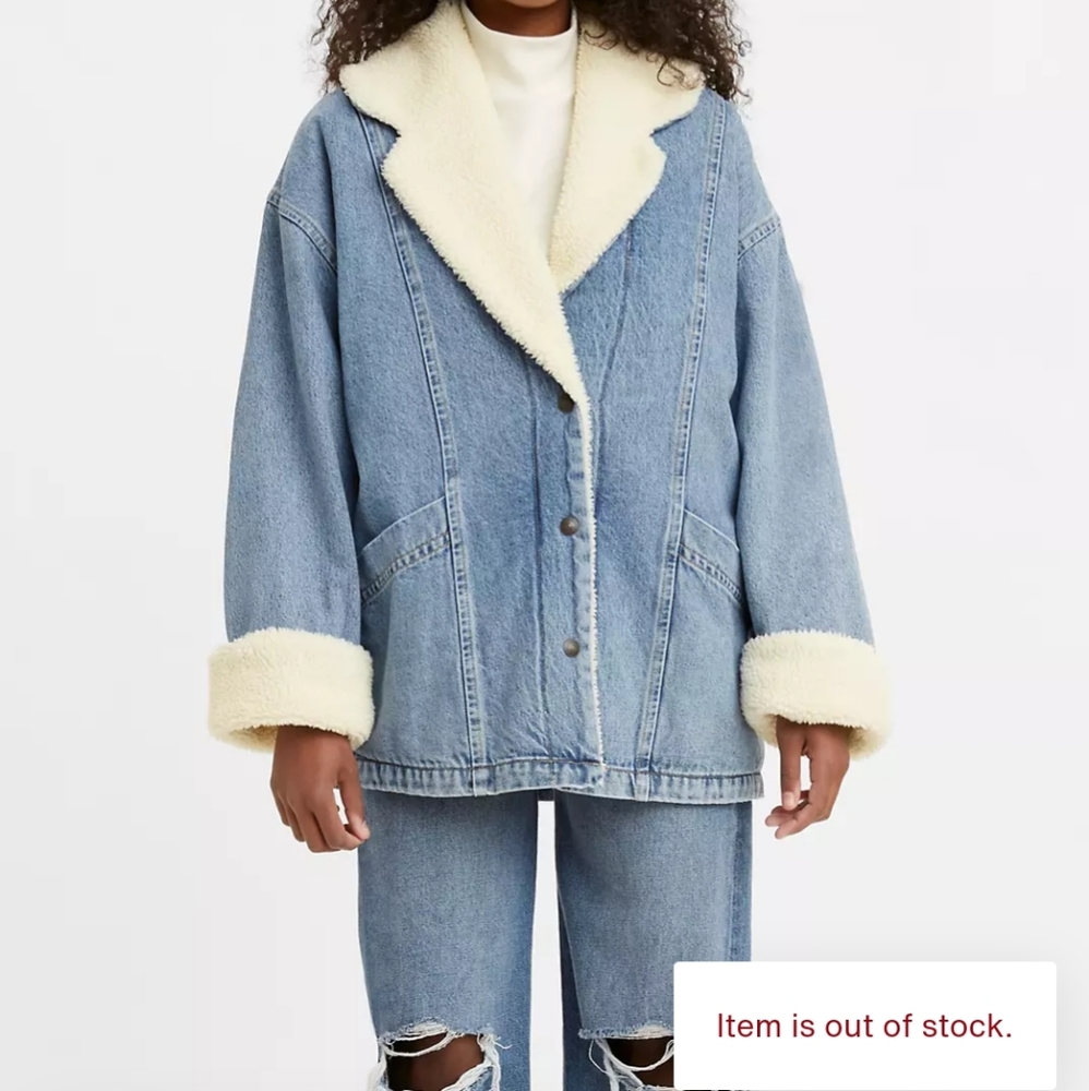 Levi's Retro Collar Sherpa Denim Jacket